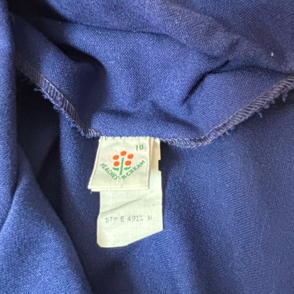 Peaches N Cream Vintage Elegant Blue Girls Dress & Coat - Picture 5 of 10